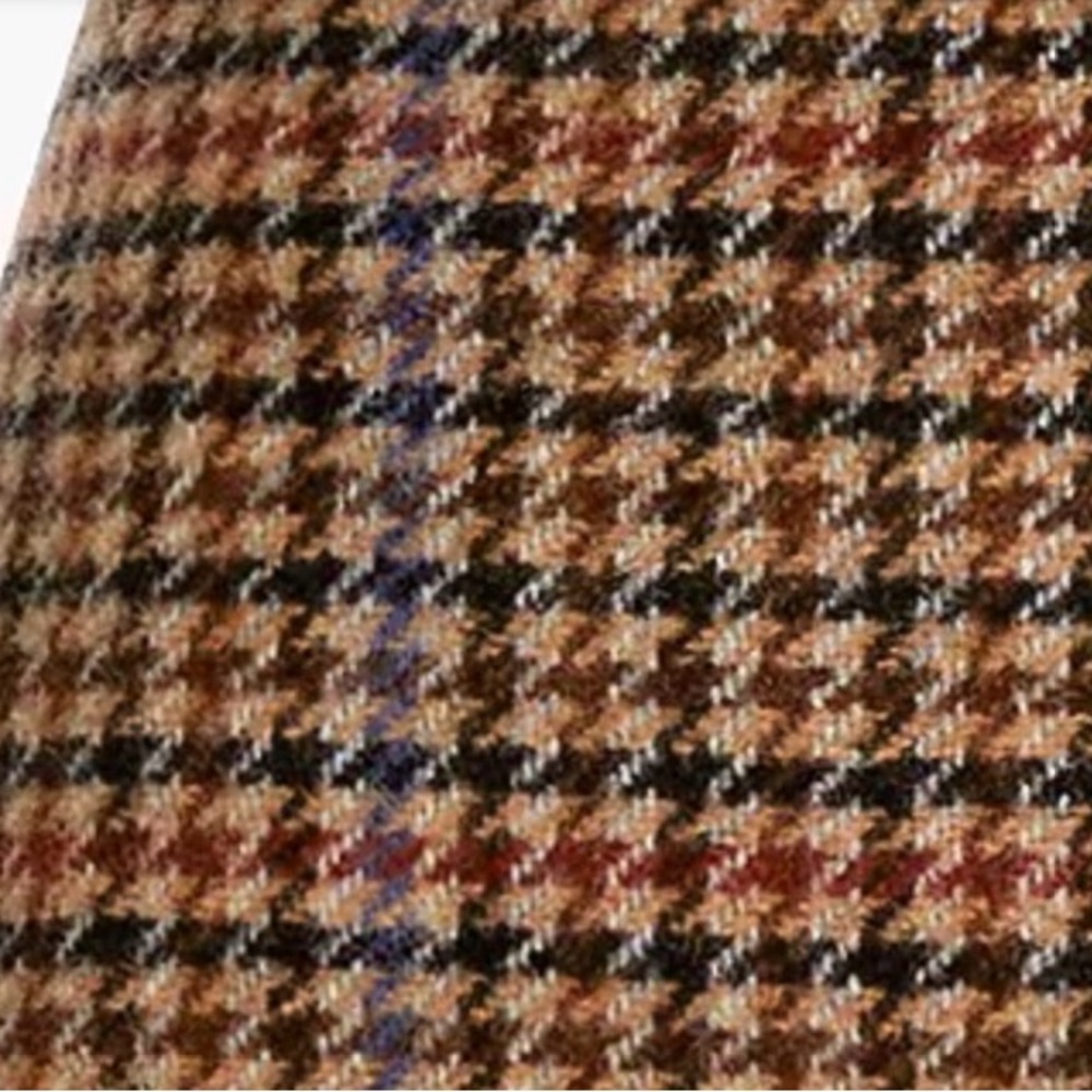 J.Crew Wool Houndstooth Patterned Skirt - Picture 2 of 5